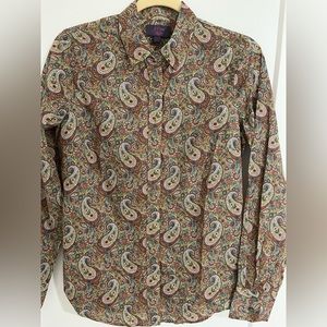 J Crew Liberty Print Paisley Shirt